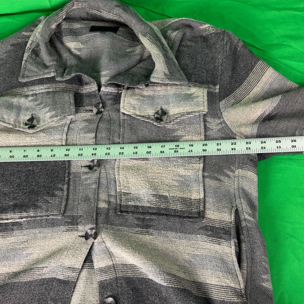 Shacket By Dictionary Multicolor Button Front Azt… - image 6